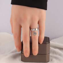 5 piezas de anillos abiertos ajustables de acero inoxidable, adecuados para hacer joyas de anillos DIY - Anillos (5 piezas) - Ver 7