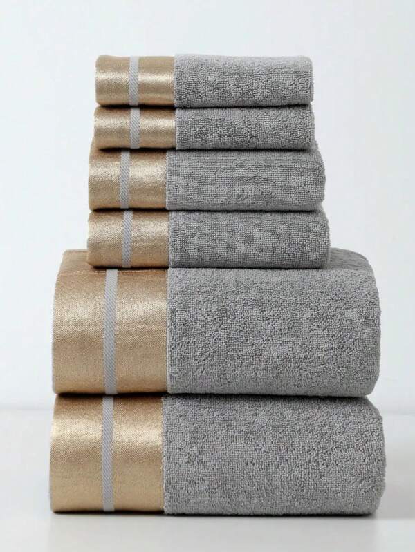 1 pieza Toalla de baño de 100% algodón ligera, con patrón jacquard minimalista, de 70*140cm para adultos para nadar o bañarse, o toalla de mano de 34*74cm, pañuelo de 34*34cm, de secado rápido y absorbente suave, adecuada para baño, cocina, viaje, regalo de vacaciones, gimnasio, playa, hotel, salón