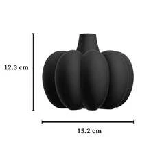 ORIZZONTE Modern Pumpkin Decorative Vase – Creative Design For Fresh/Dried Flowers/Pampas Grass, Autumn Gift Idea For Home/Study/Office, Centerpiece, 100% Made In Italy, Shipping From Italy - Orange - View 7