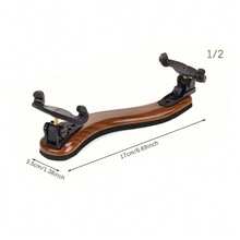 1/2pcs Adjustable Maple Wood Violin Shoulder Rest With Comfortable Pad - 3/4-4/4 Maple, 1/2-1/4-1/8 Maple, Durable Wooden, Precisely Tuned To Enhance Playing Experience, Violin Accessories, Musical Instrument Accessories, Comfortable And Stable, Sturdy, Durable, Fully Adjustable, String Instrument Accessories, Suitable For Beginners And Musicians, Suitable For Indoor And Outdoor, Outdoor Performance, Suitable For Collectors, Room Decor, Perfect Gift For Music Lovers, Valentine's Day/Birthday/New Year/Holiday