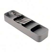 Joseph Joseph DrawerStore Compact Cutlery Organizer- Gray: In-Drawer Flatware Storage With Multiple Compartments - 預設 - 查看 2