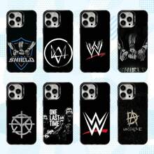 Funda de teléfono WWE T-The S-Shield para 17,16,15,14,13,12,11,Pro,MAX, cubierta blanca mate a prueba de golpes - z8 - Ver 1