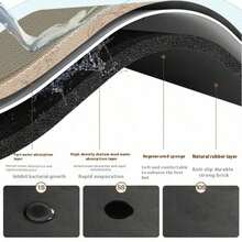 Overlord ( Albedo Aesthetic ) Carpet Mat Rug Cushion Soft Overlord Albedo Aesthetic Vaporwave Anime Redlemon Manga Love - 黑色 - 查看 3