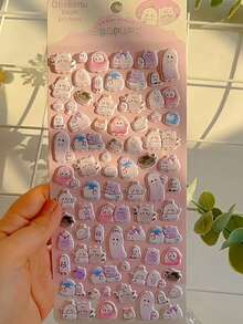 Cute Cartoon Ghost Stickers, Stationery, Notebook Stickers, Notebook Lining Paper, Sticker Notebook, Adhesive Stickers