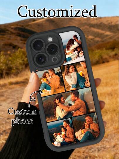 1pc Customized Photo Phone Case Compatible With Iphone 16 Pro Max/17 Pro Max/17 Air/17/15 Pro, S24 Ultra/S25, Ideal Gift For Father, Mother, Couples, Pets, Children, Friends - Personalized With Photo, Suitable For Christmas, Anniversary, Birthday