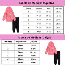 Girls' Winter Set With Hood, Zipper, And Cute Prints, Sizes 1 To 8 - Pink - View 2