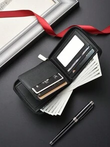New Men's Short Wallet Vintage Multi-Slot Casual Coin Purse Large Capacity Wallet - Multicolor - View 4