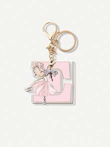 Ballet Dancer Reversible Acrylic Keychain, With A Beautiful Ballerina Pendant, Elegant Pink Ballet Skirt And Headphone Pendant Design, Lightweight And Portable Keychain, Suitable For Dance Enthusiasts, Backpack Accessories, Birthday Christmas Gifts, Ballet Costumes, Daily Fashion Accessories, Fine Craftsmanship Letter Pendant, Items - Multicolor - View 19