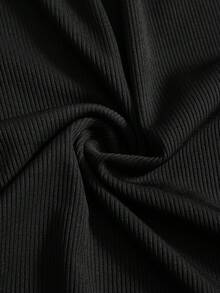 Bộ vest và chân váy xẻ tà màu trơn thanh lịch dành cho nữ, thích hợp cho buổi hẹn hò tối, công sở, dạo phố, mùa xuân. - màu đen - Xem 7