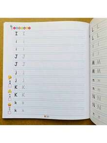 1 pieza Libros de práctica de trazado de letras y matemáticas - Cuadernos de ejercicios de escritura manual 123 - Aprende a escribir el alfabeto (algunas partes se envían al azar) - Multicolor - Ver 5