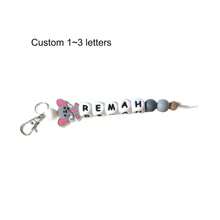 1PC Custom Animal Letter Keychain, Can Be Used As Name Bag Hanging,Back To School Gifts,Customized Keychains & Accessories,End Of Summer,Delicate Romance,For Office,For School,For Classroom,For Teacher Gifts,For University,For Colleague,For Dorm Rooms - Silicone Keychain - View 26