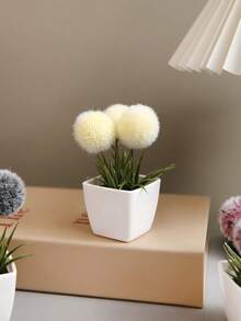 1 件/套 6 件人造迷你多肉植物，适用于家庭、客厅、桌面、窗台、办公桌装饰、母亲节、婚礼派对装饰 - 粉色 - 查看 16