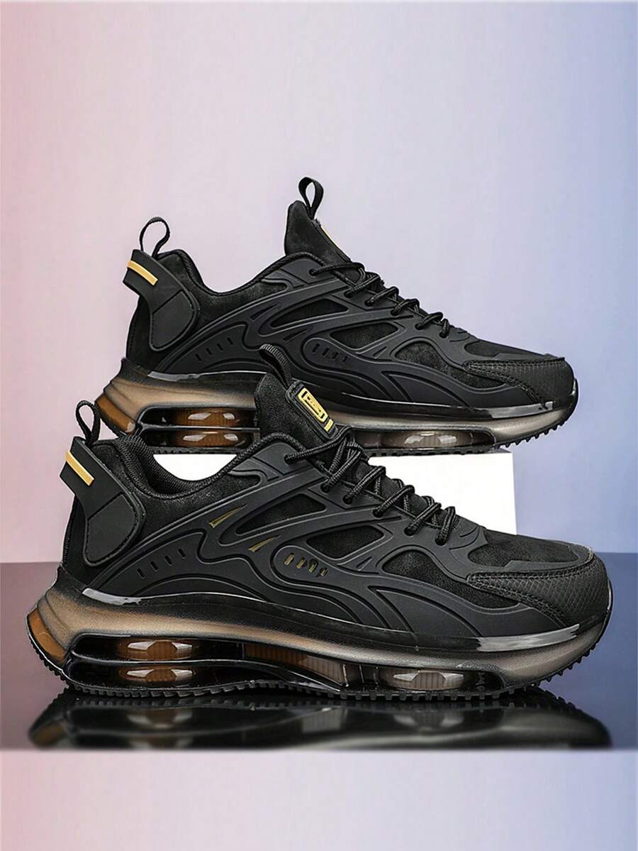 2025 Nuevos zapatos deportivos para hombres, zapatillas casuales impermeables de cuero KPU para otoño/invierno, versión coreana, ligeros, zapatos para estudiantes, zapatos de viaje para todas las estaciones, antideslizantes y resistentes al desgaste, zapatos de correr con cordones de moda, suela gruesa, talla grande