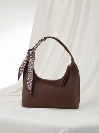 Clariva Minimalist Women's Shoulder Bag With Scarf Christmas Gifts