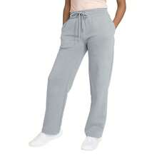 3-Pack Women's Heavyweight Wide Leg Loose-Fit Fleece Sweatpants (S-2XL) - 麻灰色 - 奶油色 - 淺藍色 - 查看 2