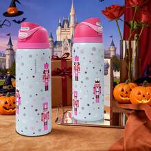 OwaIa Nutcracker Double-Drink Insulated Stainless Steel Outdoor Sports Water Bottle, Travel Water Bottle, 32OZ/945ml Large-Capacity Bicycle Water Bottle, Lockable Lid 100% Leak-Proof Sports Water Cup, Suitable For Outdoor Sports, Cycling, Office, Home, Car, Camping And Travel - 胡桃鉗 - 查看 2
