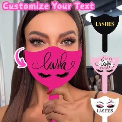 Personalized Eyelash Technician Mirror Props, Custom Handheld Mirror Social Media Props,Personalized Makeup Mirror,Personalized Eyelash Room Decoration,Customized Name Gift, Portable Handheld Mirror Gift,Handheld Mirror Social Media Props,Ideal Gift For Mother, Aunt, Grandmother, Daughter, Niece, Sister, Friend, Girlfriend, Wife, Bride, Bridesmaid, Godmother, Mom, Mother-In-Law, Colleague,Perfect For Holidays ,Premium-Quality