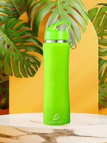 Botella Deportiva Aislada de Acero Inoxidable – Capacidad Térmica para Mantener tus Bebidas Frías o Calientes - Verde - Ver 4