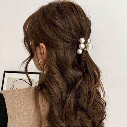 1 st Elegant & Söt Sidolugg Hårklo För Frisyr Hårspännen Vinter Håraccessoarer Eleganta Klospännen