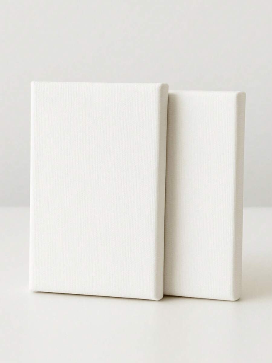 Kit 2 Tela virada luarte 10x15 Para Artistas Iniciantes ou Profissional - Branco - Visão 1