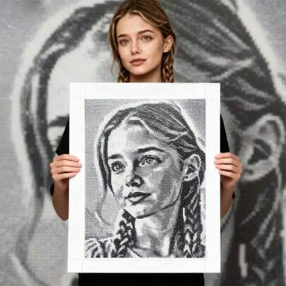 SNA 2026 New Style Personalized Photo Diamond Painting Kit DIY Square Drill Art Set Diamond Painting Set For Adults Unique Home Decor & Gift Idea Diy Crafts Diamond Art Painting Diamond Painting Diamond Art Diamond Art Painting Christmas Decorations Halloween Decorations Diamond Art Accessories