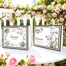 1-6个复古奢华休闲法式时尚横款礼品袋，ins风手提袋，生日礼品袋，高端礼品包装手提袋 - 彩色 - 查看 2