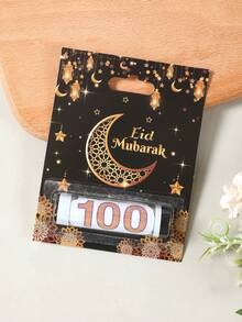 6/12 kart podarunkowych na Eid Mubarak, etui na gotówkę na Eid, torebki na prezenty na Ramadan, torebki na upominki na Eid, wzór latarni z księżycem i gwiazdą, materiały do pakowania prezentów na Eid Ramadan, dekoracje na Eid Mubarak, akcesoria na imprezę Ramadan, dekoracje do domu na Ramadan, dekoracje stołu, ozdoby wiszące na Eid, prezenty na imprezę świąteczną, dekoracje na Ramadan, torebki na prezenty na Ramadan, błogosławieństwa na Ramadan, dekoracje na Eid Al-Adha, prezenty na Ramadan, upominki na imprezę Eid - Czarno-złote Eid - Zobacz 6