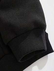 Winter Clothes For Women Christmas Outfit WomenMen's Casual Long Sleeve Round Neck Pullover Sweatshirt For Fall And Winter Spider Web Graphic Print Oversized Streetwear Sweatshirt Black Cotton Blend Comfortable Fashion Sweater For MenLoose And Comfortablesudaderas De Mujer - Black - View 6