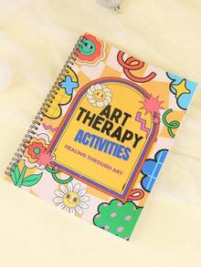 130+页艺术治疗练习册，社会情感学习活动，增强情绪意识和自我接受 - 彩色 - 查看 3