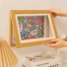 1pc Magnetic Display Frame, Creative DIY Wall Hanging Artwork Frame, No Drilling Required, Multi-Functional Photo Frame - Multicolor - View 9