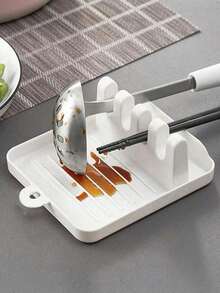 Soporte vertical plegable para tapa de olla con orejas de gato, organizador de almacenamiento multifuncional para utensilios de cocina, como cucharas, espátulas y cuchillos, para decoración del hogar y la cocina - Multicolor - Ver 10