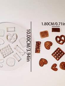 迷你吊坠桌面装饰配件硅胶模具，DIY微型玩具蜡珠硅胶模具