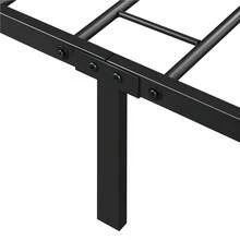 Butterslay Simple Twin/Twin XL Metal Bed Frame With Under-Bed Storage Space, Platform Bed Frame With Headboard And Footboard, 12 Metal Slats Support, Black/White - Đen (song sinh) - Xem 9