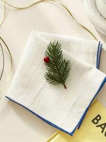 2/6/12/240pcs European Simple Soft Ruched Textured Solid Color Washable Reusable Cloth Napkins/Dish Towels For Wedding, Holiday Decor, Home Decoration - Multicolor - View 5