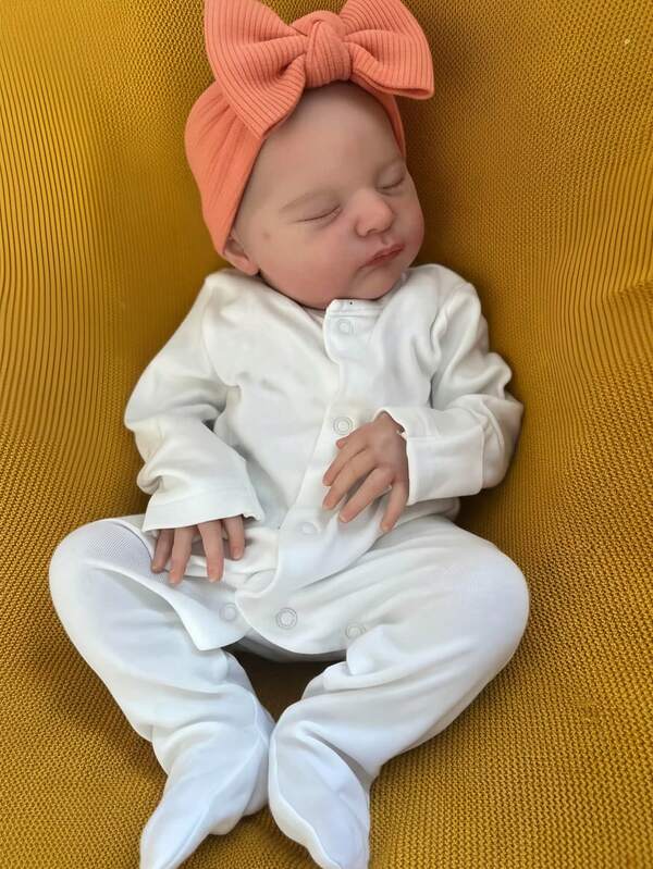 Lifelike Reborn Baby Doll 20 Inch | Soft Cloth Body, 3D Painted Skin With Veins | Ultra Realistic Newborn Infant Toy | Gift For Kids, Christmas, Birthday