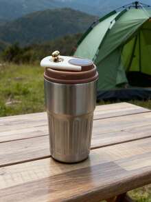 450ml Coffee Cup, Travel Mug, Splash-Proof, LED Smart Temperature Display, Touch Screen, Stainless Steel Vacuum Insulated Water Bottle, , Mug, Reusable Lid, Suitable For Travel, Outdoor Activities, Afternoon Tea, Gifts, Unisex Cold & Hot Insulated Cup, Back To School, Employee Gifts, Father's Day, Mother's Day, Easter, Home Goods (Shoulder Bag Does Not Include Cup)