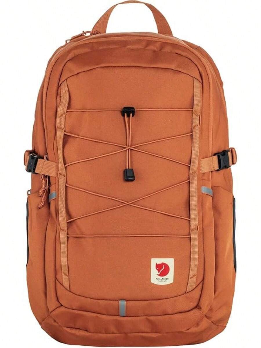 Fjällräven Skule 28 Backpack - Navy - Terracotta Brown - View 1