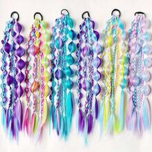 这些色彩鲜艳、活力四射的泡泡辫接发，有蓝色、紫色和彩虹色等一系列引人注目的色调可供选择，非常适合在音乐节、主题派对或任何你想展现独特个性、引人注目的场合，为你的发型增添大胆俏皮的气息。 - 彩色 - 查看 2