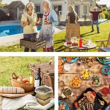 50 Molde De Aluminio Desechable Pastel Para Hornear Con Tapa - Dorado - Ver 3