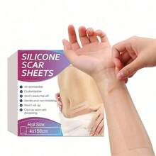 0.39" X 59.06" Silicone Scar Sheets, Suitable For All Skin Types, Reusable Silicone Scar Tape, Scar Gel Bandage Roll, Professional Use - Multicolor - View 4