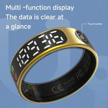 NEUE 2025 Bildschirmsteuerung Smartring, IP68 wasserdicht, Zeitanzeige, Schrittzähler, Akkuanzeige, Kurzvideo-Steuerung, Surfen im Internet, Fotosteuerung, extrem lange Akkulaufzeit, schlichtes Design, immer zuhause dabei