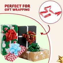 JOYIN 12 PCS Large Christmas Pull Bows With Ribbon 5 Wide For Gift Wrapping And Tags Christmas Tree Wine Bottles Boxing Day Decorations Holiday Décor Present Wrapping - như hình ảnh - Xem 5