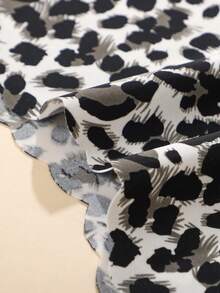 8pcs/Pack - Solid Color & Leopard Print Wavy Trim Design Sexy Seamless Smooth Breathable Women's Panties - Multicolor - View 8