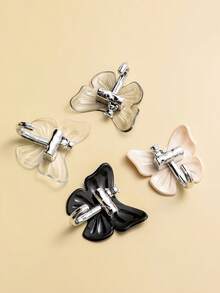 4个蝴蝶熊挂钩，自粘式，免钻孔，易于安装，防水墙面挂钩，适用于浴室、厨房、客厅入口，可用作毛巾架或钥匙架 - 彩色 - 查看 9