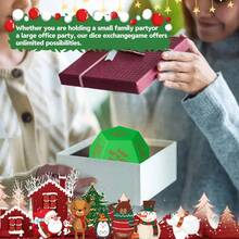 1pc Santa Gift Exchange Dice - 12-Sided Christmas Party Dice With Festive Design, 3x3x3 Inch Durable Plastic, Gift Exchange Game, Fun Design, Perfect For Holiday Games, Family Fun And Gift Exchange, Christmas Party Decorations, Holiday Themed Design, Best For Christmas - Multicolor - View 7