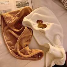 Gorro para secar el cabello de capibara, gorro de toalla para el cabello de secado rápido, gorro de conejillo de indias de agua, gorro de baño, gorro de toalla, gorro para el cabello súper absorción - A4 - Ver 4
