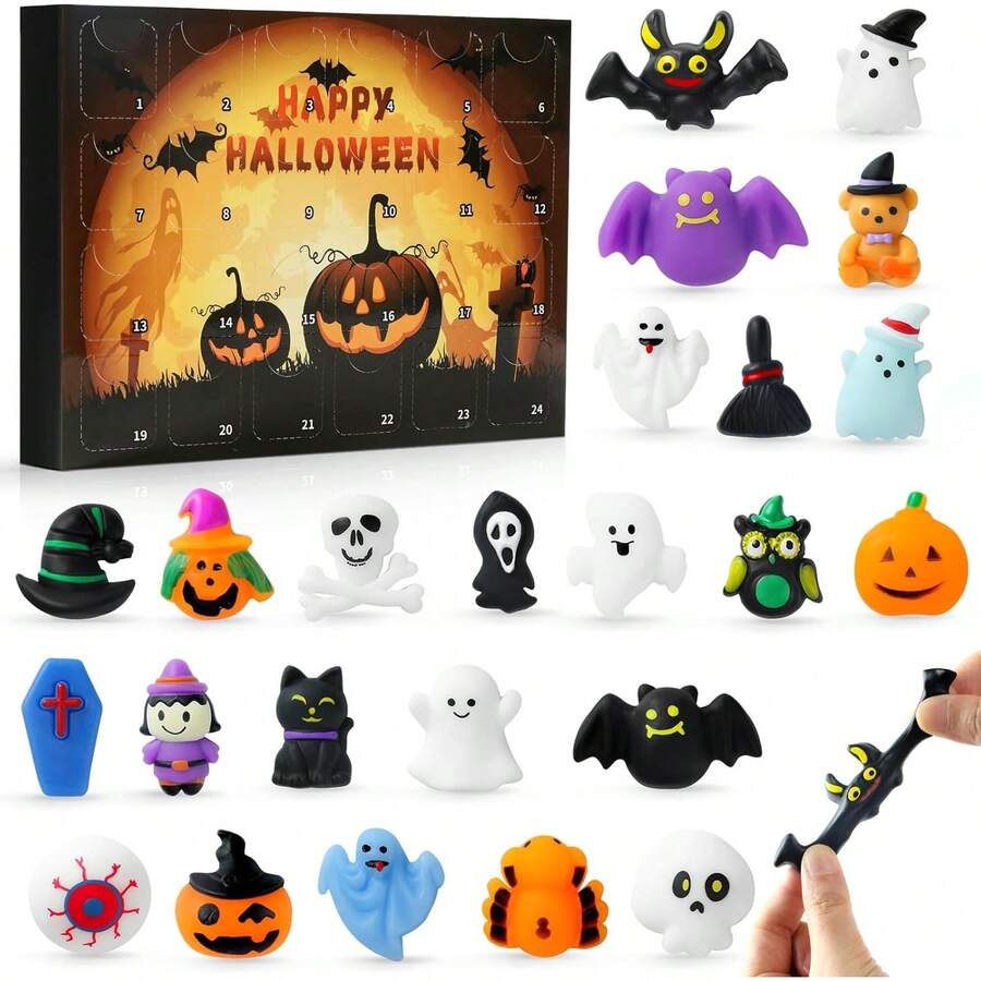 Halloween Advent Calendar 2025 With Mochi Squishy Toys 24 Days, Mini ...