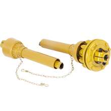 Eje de PTO , eje de transmisión de PTO de 1-3/8", eje de transmisión de PTO de 6 estrías en ambos extremos, eje de PTO de tractor serie 4, eje de PTO de cepillo de 31.5"-41", eje de PTO amarillo con embrague deslizante para Bush Hog/acabado Cortacésped - 31,5"-41" - Ver 8
