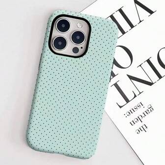 Polka Dot Protective Case Compatible With Iphone 17 Pro Max, 16 Pro Max, 15 Pro Max, 14 Pro Max, 13 Pro, 16 Pro, Shockproof Full Coverage Matte Finish