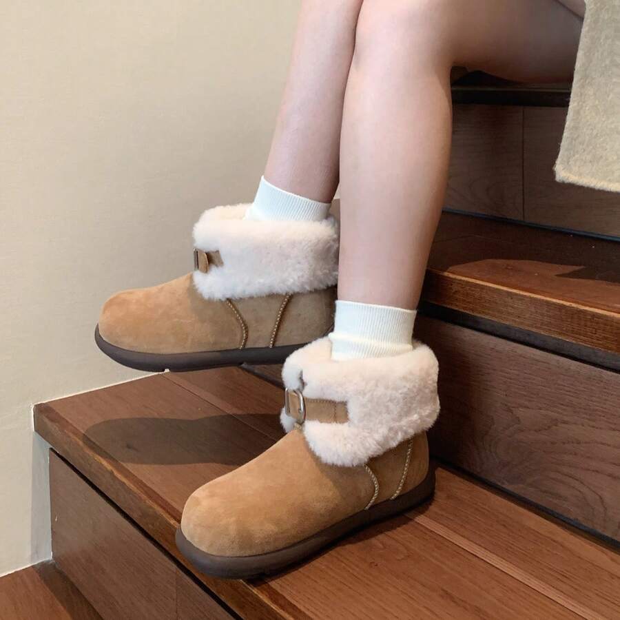 Botas de nieve para mujer - Marrón - Ver 1